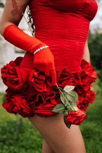 BERRY BLUSHIE MINI SKIRT